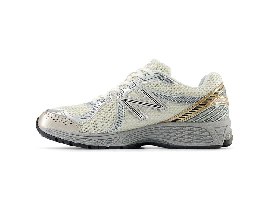 NEW BALANCE 860V2 BLANCO PLATA DORADO