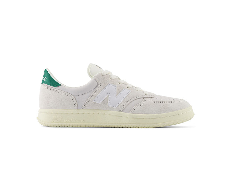 NEW BALANCE T500 BLANCA TALON VERDE