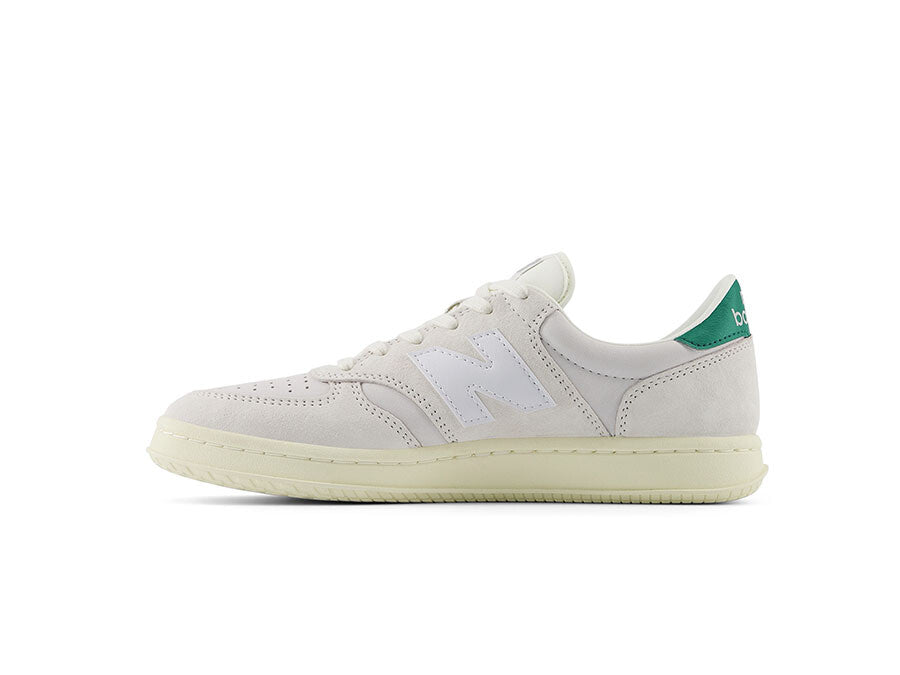 NEW BALANCE T500 BLANCA TALON VERDE