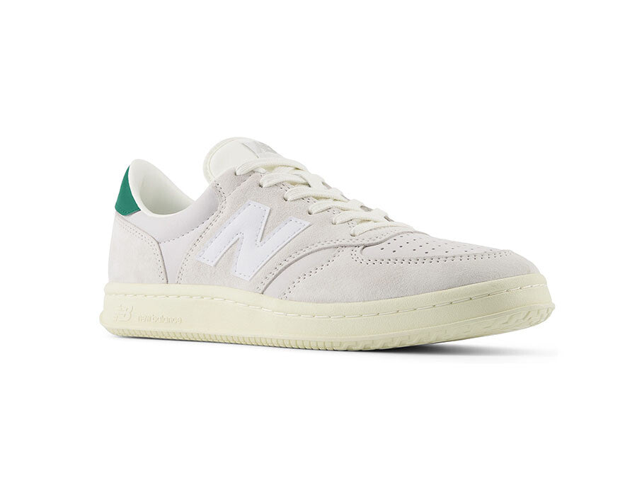 NEW BALANCE T500 BLANCA TALON VERDE