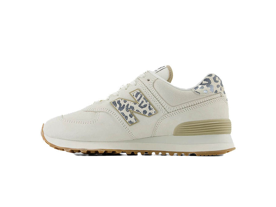 NEW BALANCE WL574V2 GRIS OSCURO ANIMAL PRINT