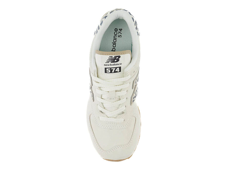 NEW BALANCE WL574V2 GRIS OSCURO ANIMAL PRINT