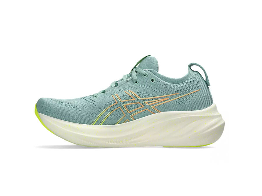 ASICS GEL-NIMBUS 26 VERDE AGUA MARINO AMARILLO SEG