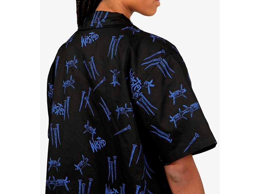 WASTED CAMISA ALL OVER BLIND ULTRA BLUE
