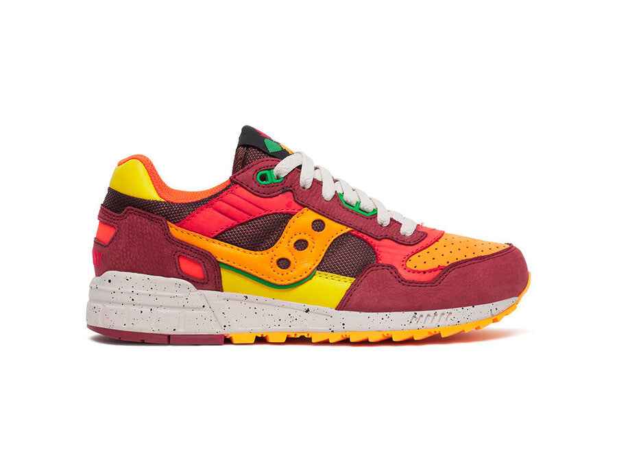 SAUCONY SHADOW 5000 BURDEOS NARANJA