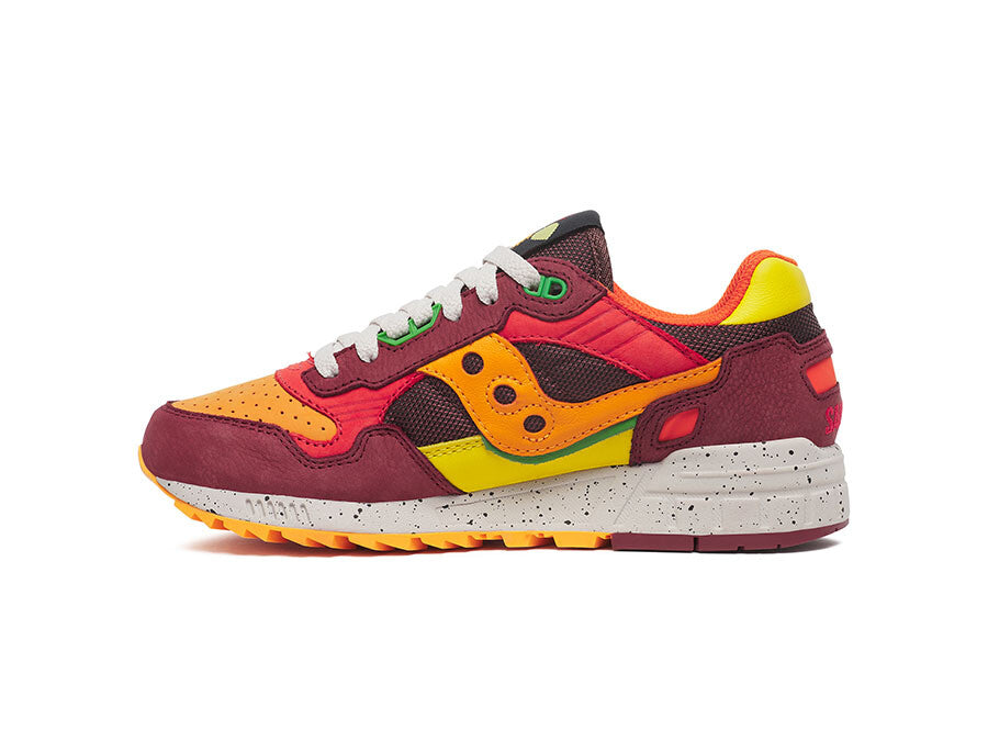 SAUCONY SHADOW 5000 BURDEOS NARANJA