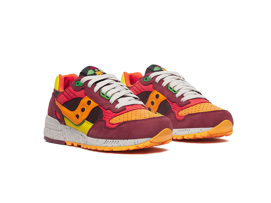 SAUCONY SHADOW 5000 BURDEOS NARANJA