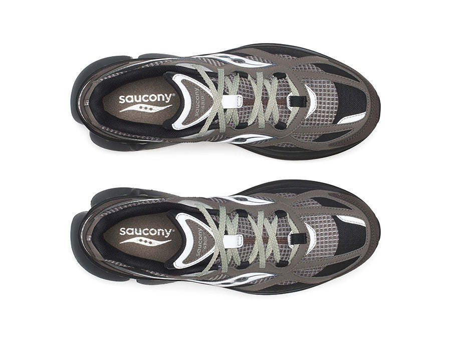 SAUCONY GRID NXT MARRON PLATA