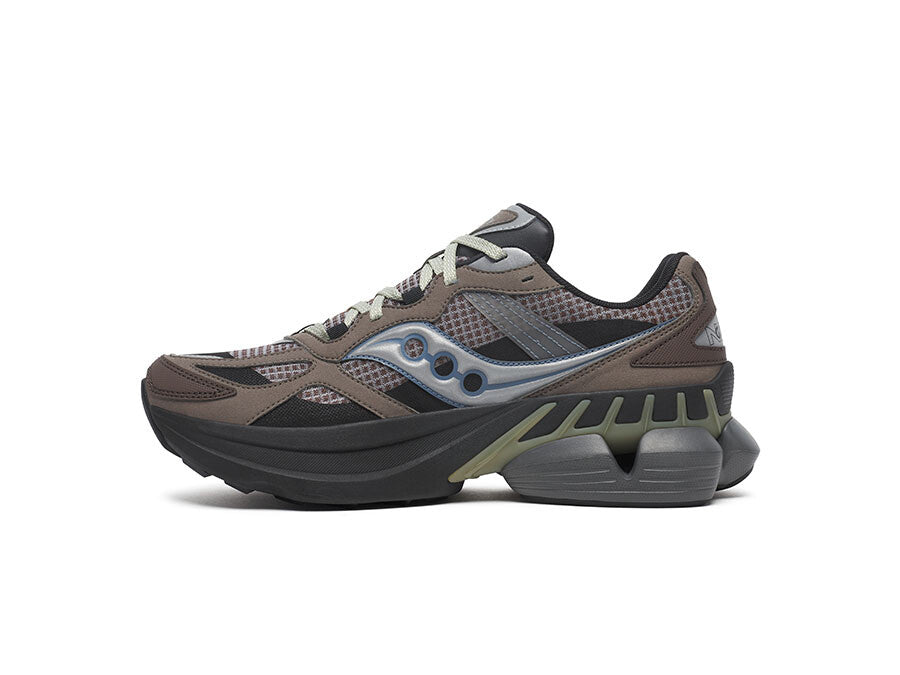 SAUCONY GRID NXT MARRON PLATA