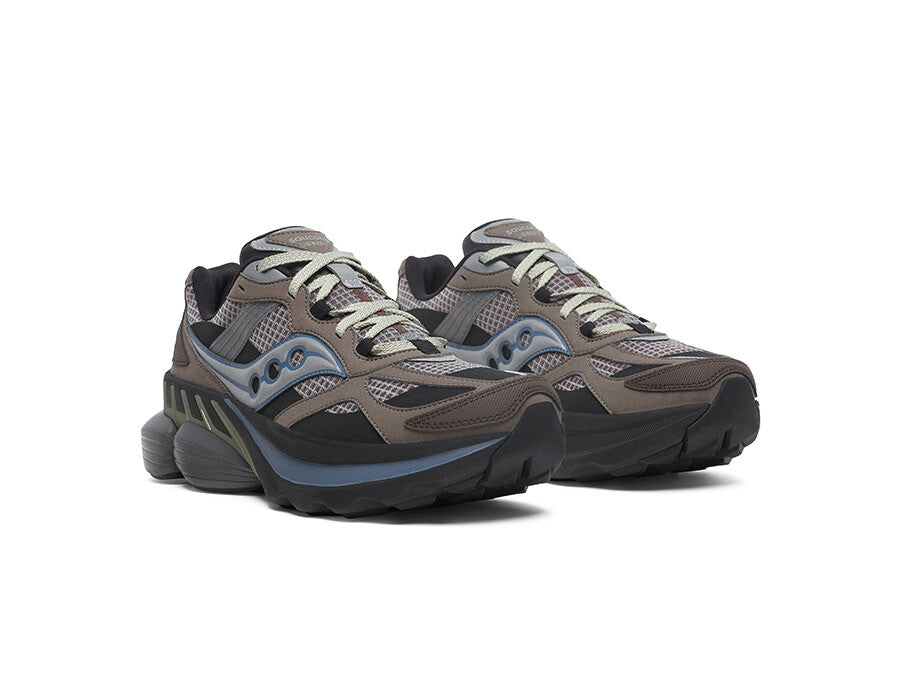 SAUCONY GRID NXT MARRON PLATA