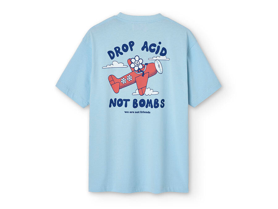 CAMISETA WANF DROP ACID NOT BOMBS BLUE
