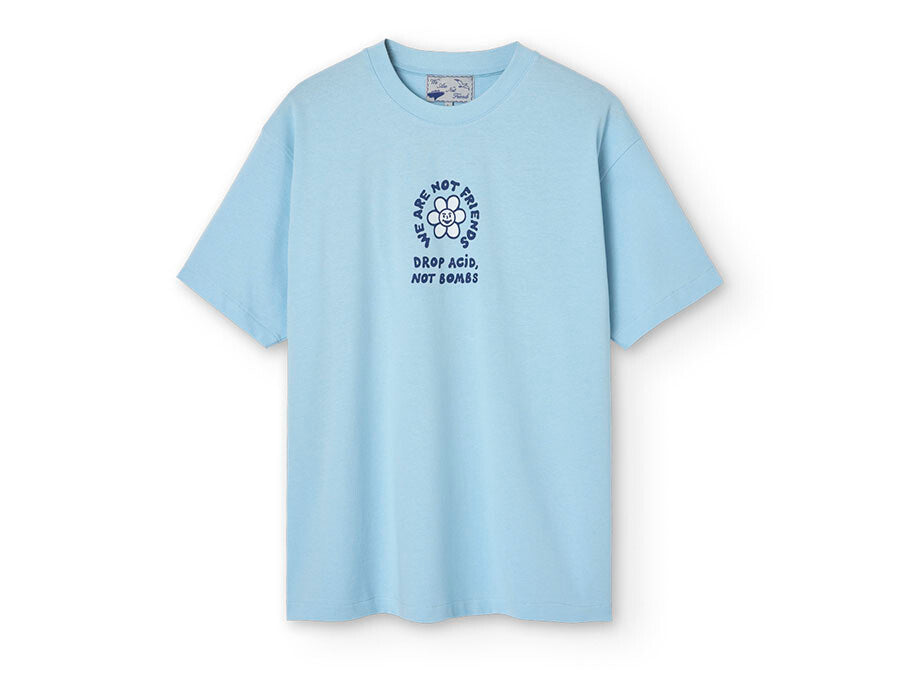 CAMISETA WANF DROP ACID NOT BOMBS BLUE