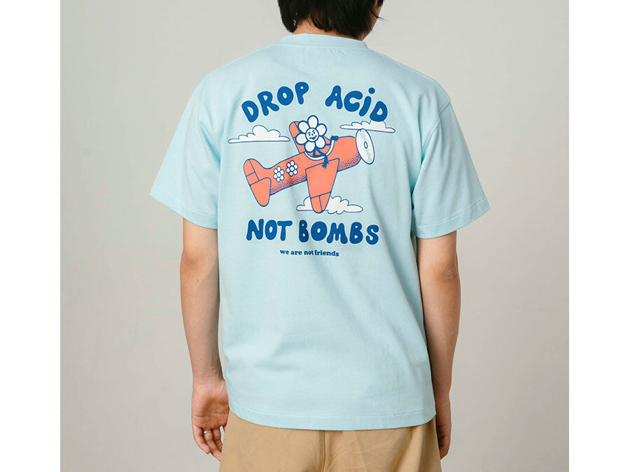 CAMISETA WANF DROP ACID NOT BOMBS BLUE