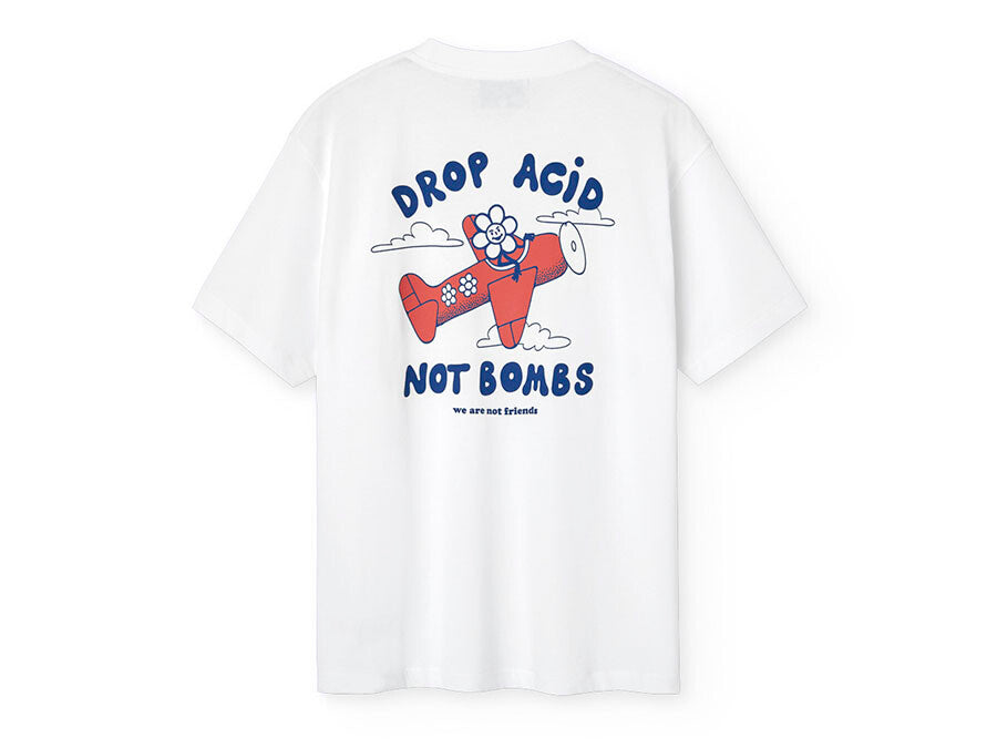 CAMISETA WANF DROP ACID NOT BOMBS WHITE