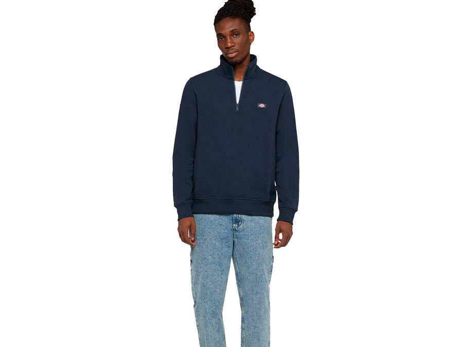 SUDADERA DICKIES OAKPORT QUARTER ZIP NAVY