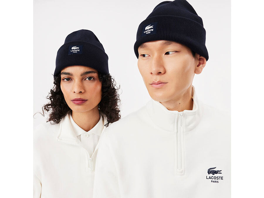 BEANI LACOSTE KNITTED BLACK