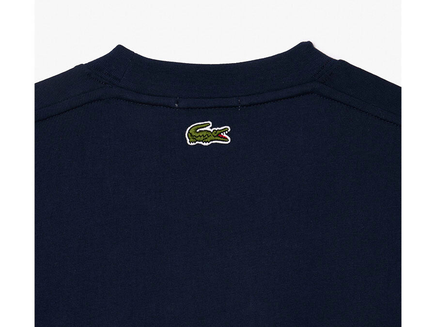 CAMISETA LACOSTE PARIS LOGO AZUL MARINO
