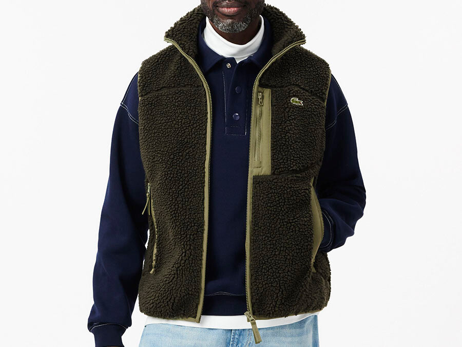 CHALECO LACOSTE BLOUSON VERDE