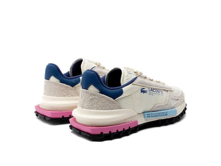 LACOSTE ELITE ACTIVE OFF WHITE PINK