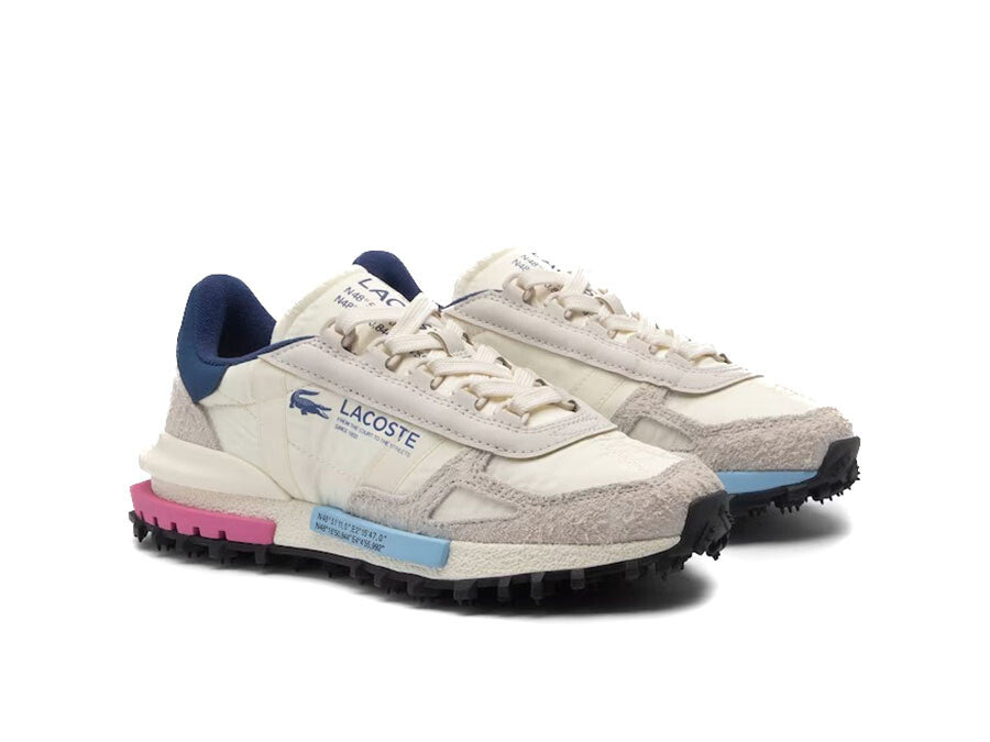 LACOSTE ELITE ACTIVE OFF WHITE PINK