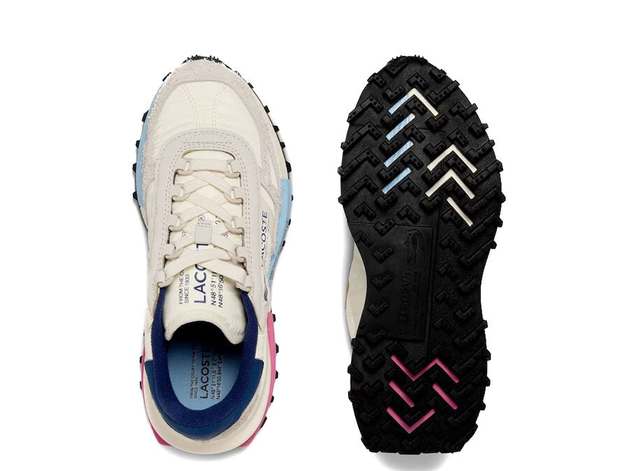 LACOSTE ELITE ACTIVE OFF WHITE PINK
