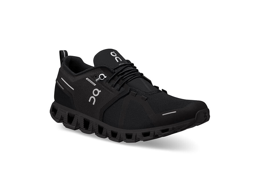ON CLOUD 5 WATERPROOF WOMEN ALL BLACK