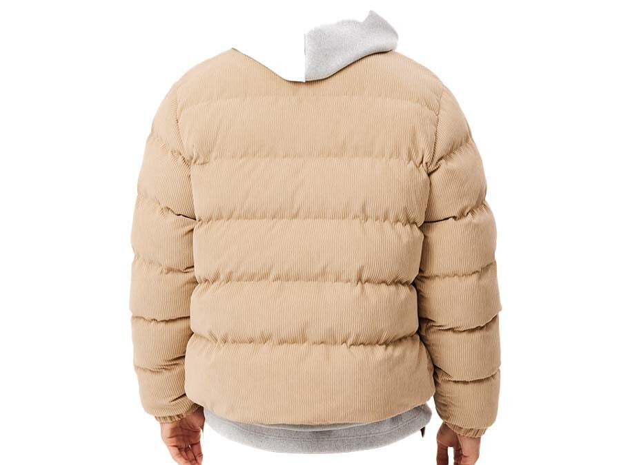 ABRIGO LACOSTE BLOUSON PANA MARRÓN