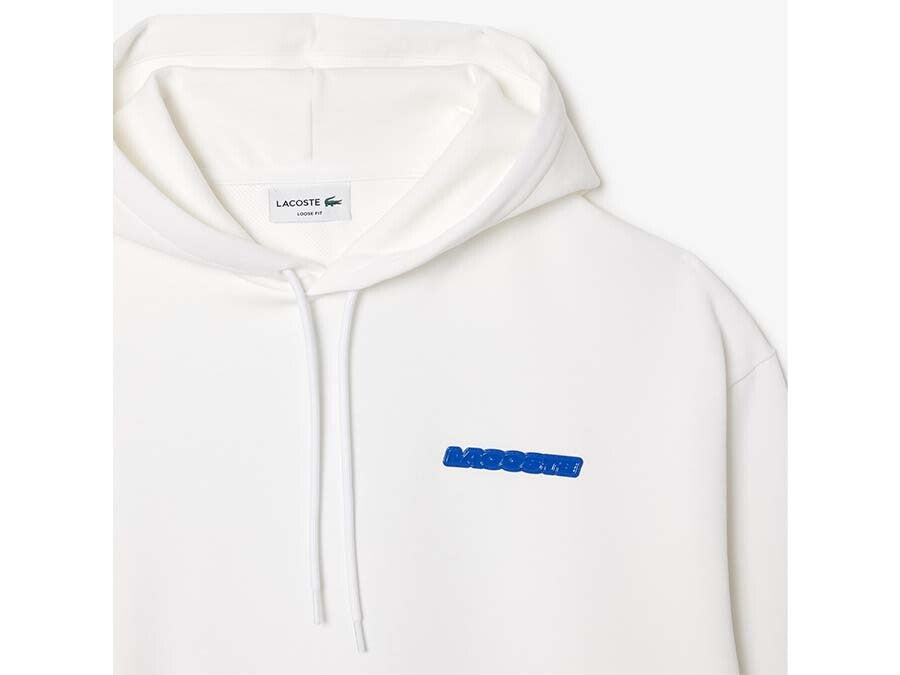 SUDADERA HOODIE LACOSTE BLANCA