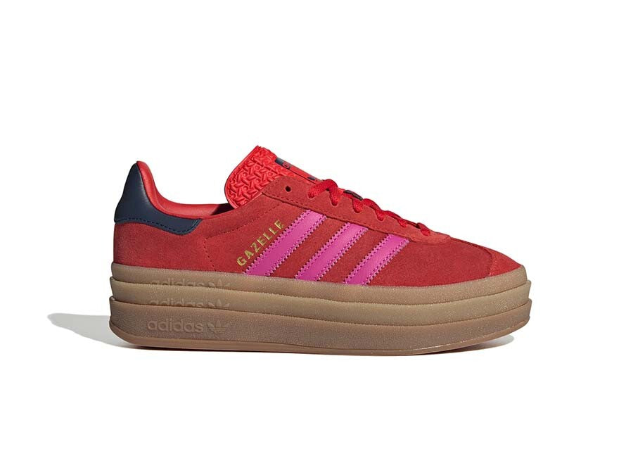 ADIDAS GAZELLE BOLD W ROJAS BANDAS ROSAS