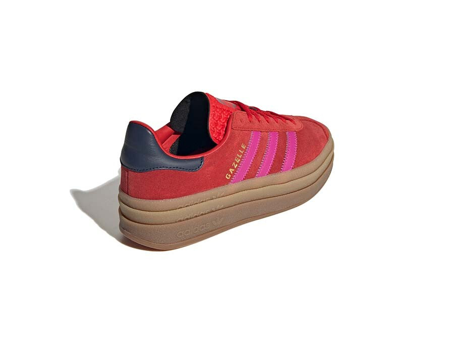 ADIDAS GAZELLE BOLD W ROJAS BANDAS ROSAS