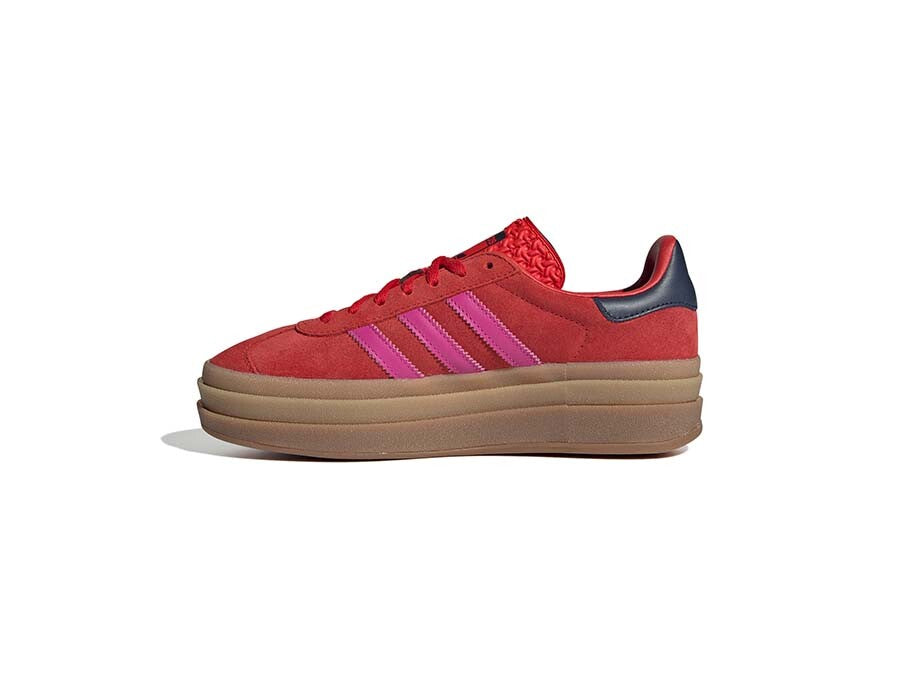 ADIDAS GAZELLE BOLD W ROJAS BANDAS ROSAS