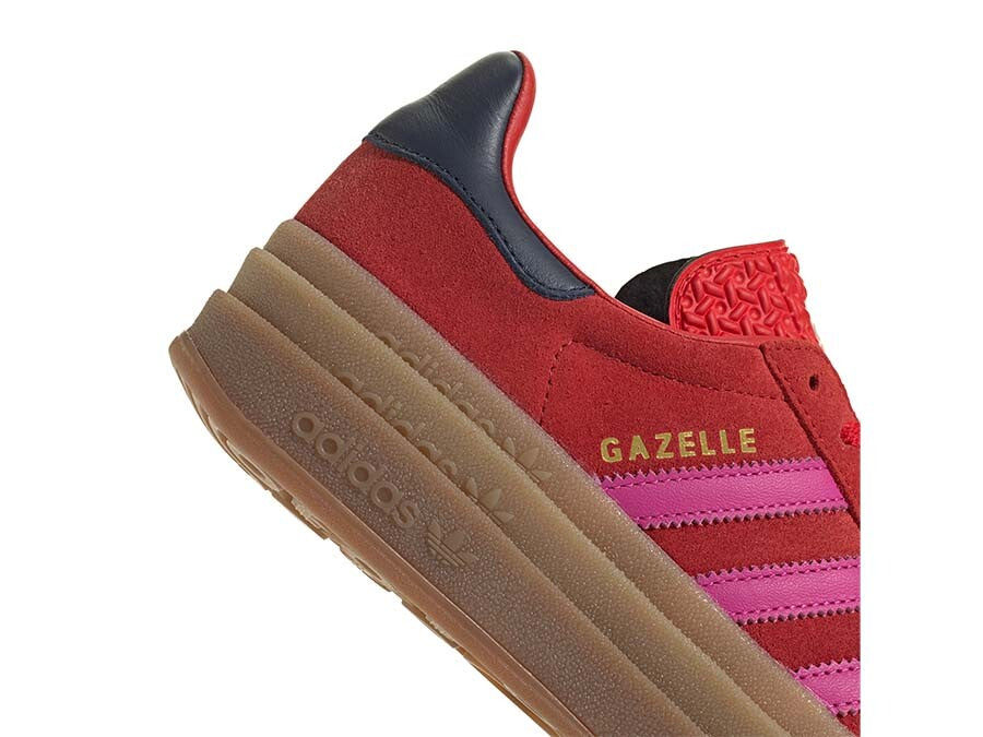 ADIDAS GAZELLE BOLD W ROJAS BANDAS ROSAS