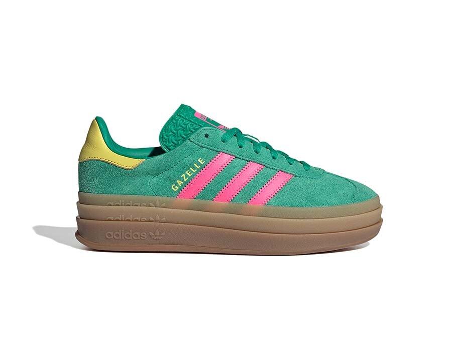 ADIDAS GAZELLE BOLD W VERDES BANDAS ROSAS