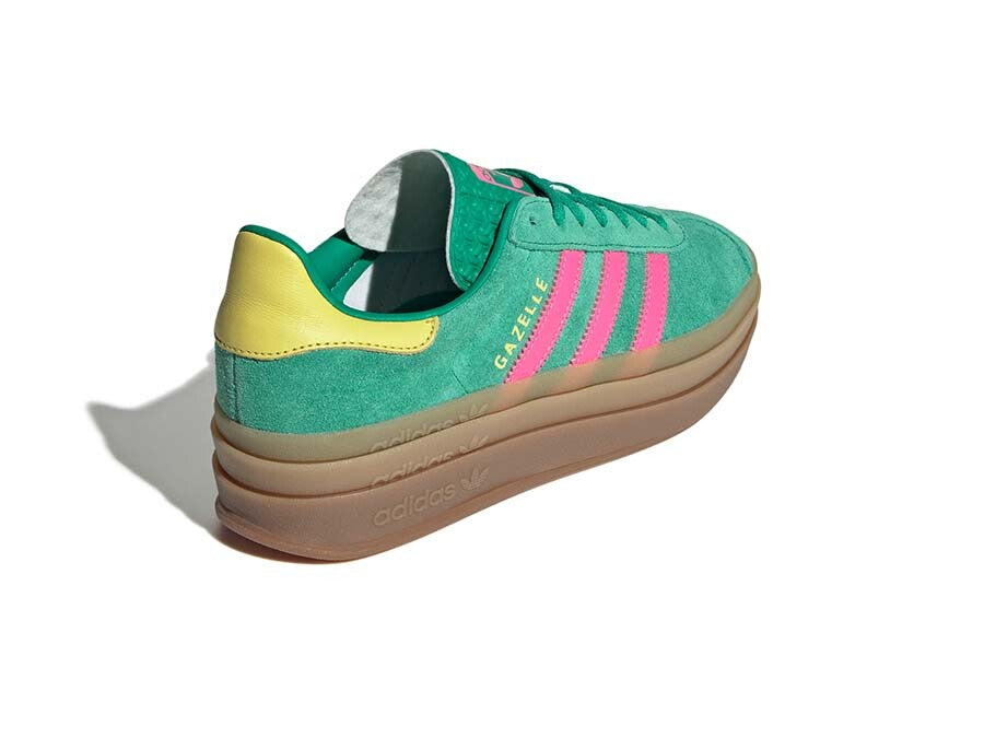 ADIDAS GAZELLE BOLD W VERDES BANDAS ROSAS