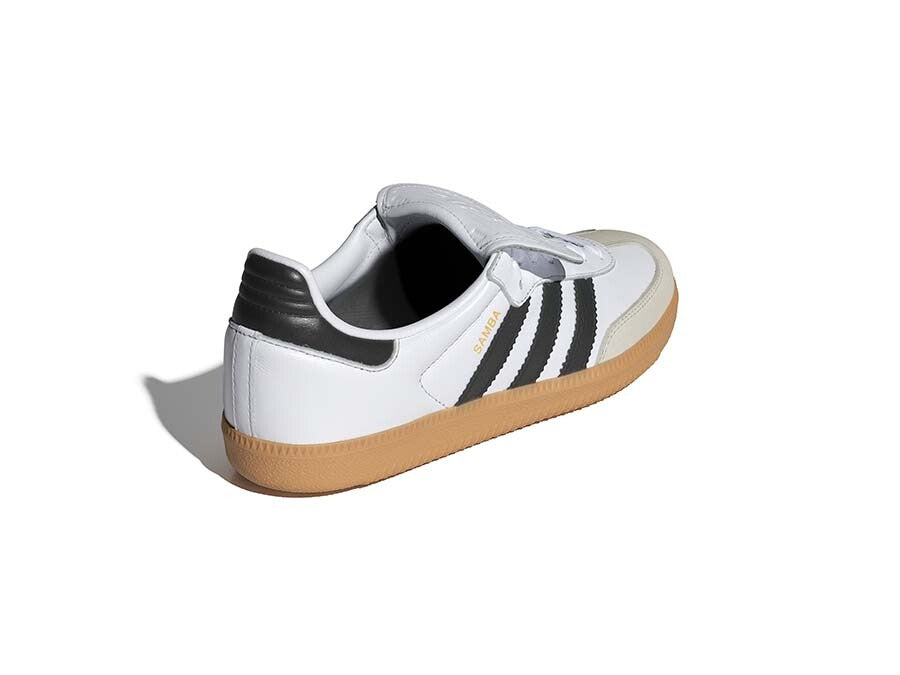 ADIDAS SAMBA LT W BLANCAS BANDAS NEGRAS