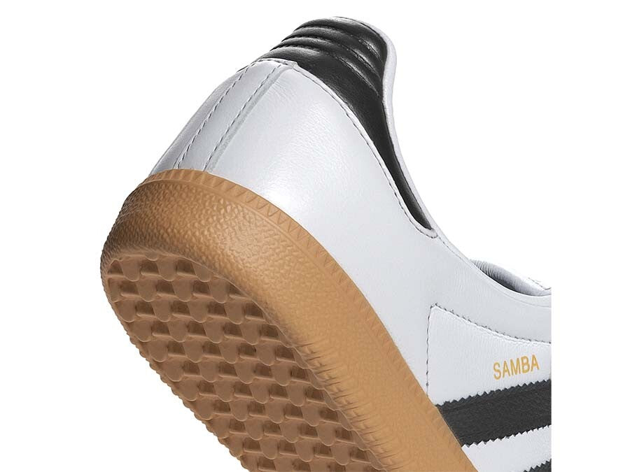 ADIDAS SAMBA LT W BLANCAS BANDAS NEGRAS
