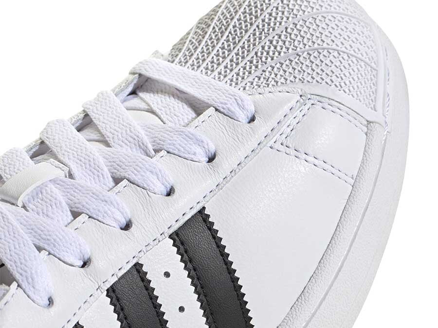 ADIDAS SUPERSTAR II BLANCAS BANDAS NEGRAS