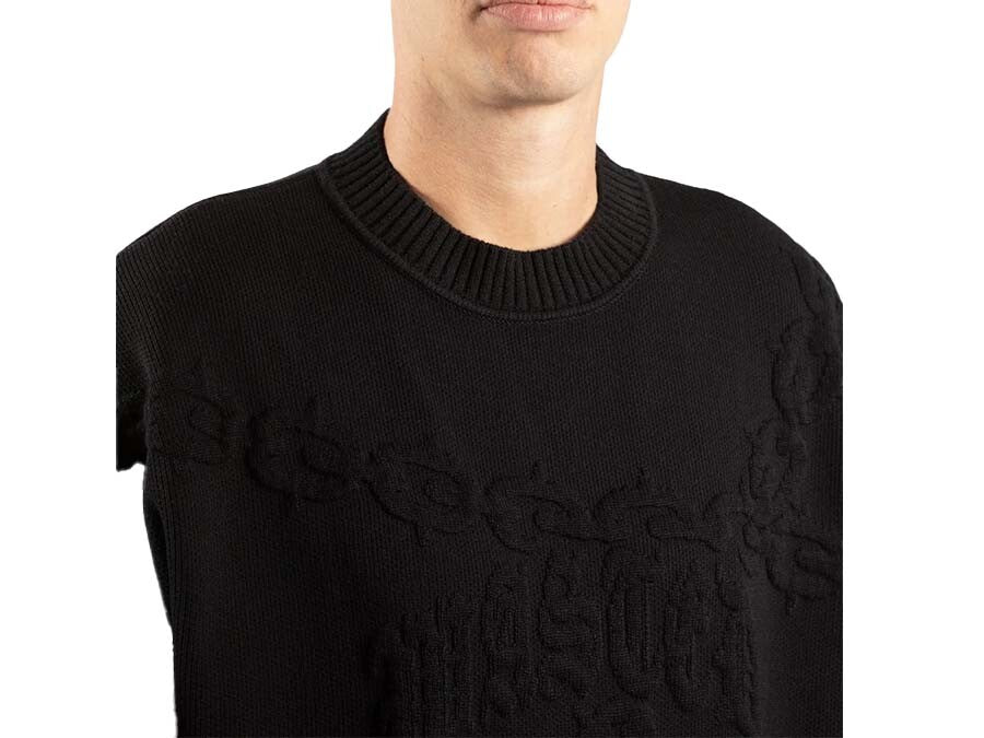 SWEATER WASTED CHROME BLACK