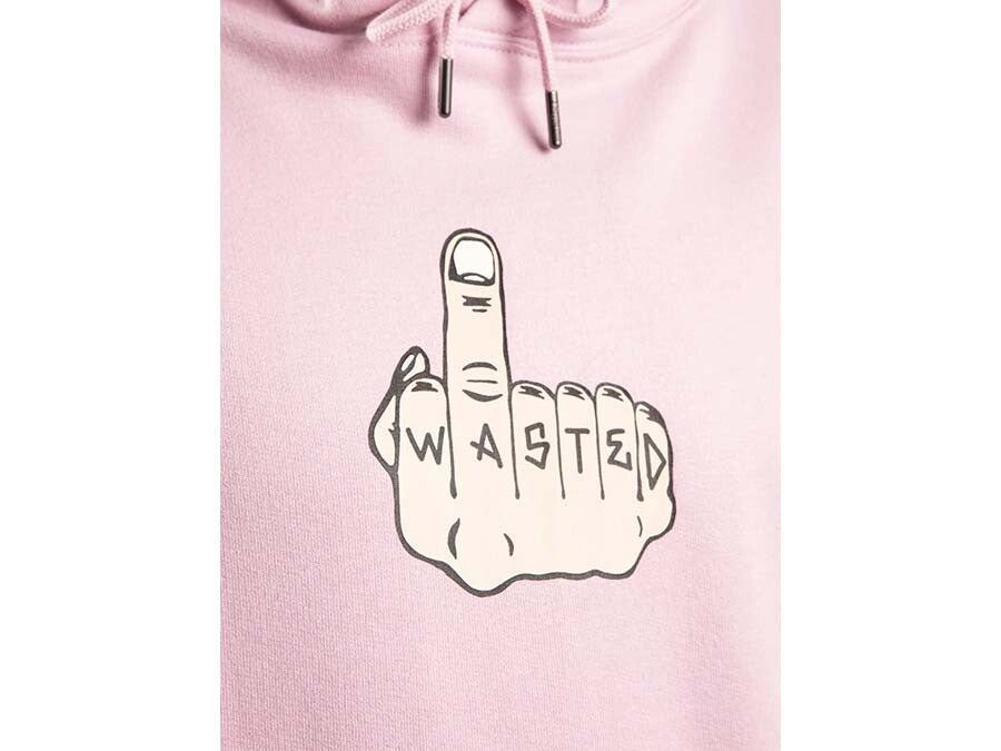 SUDADERA WASTED MIDDLE HOODIE SOUR PINK