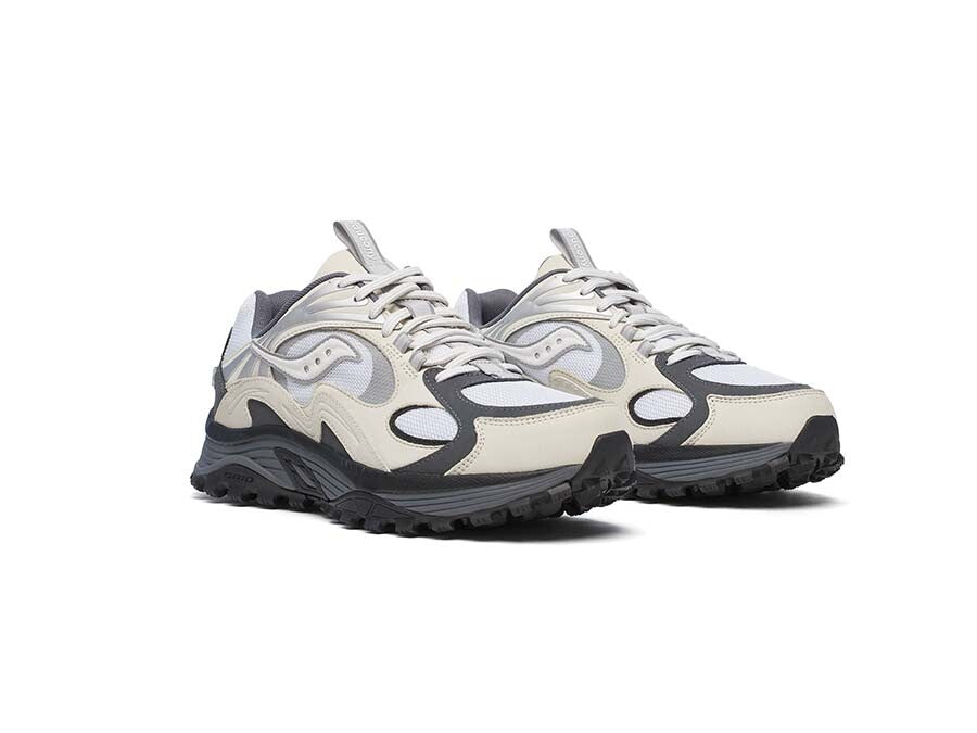 SAUCONY GRID AURA X - GREY PACK WHITE SILVER