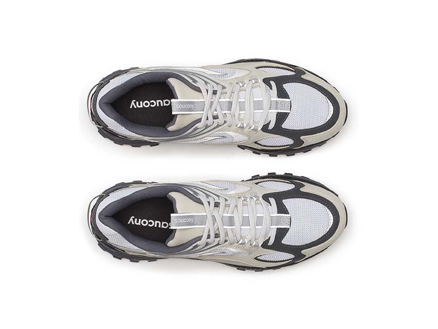 SAUCONY GRID AURA X - GREY PACK WHITE SILVER