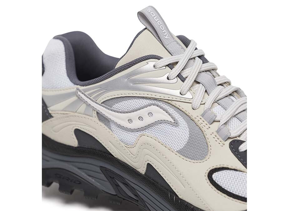 SAUCONY GRID AURA X - GREY PACK WHITE SILVER