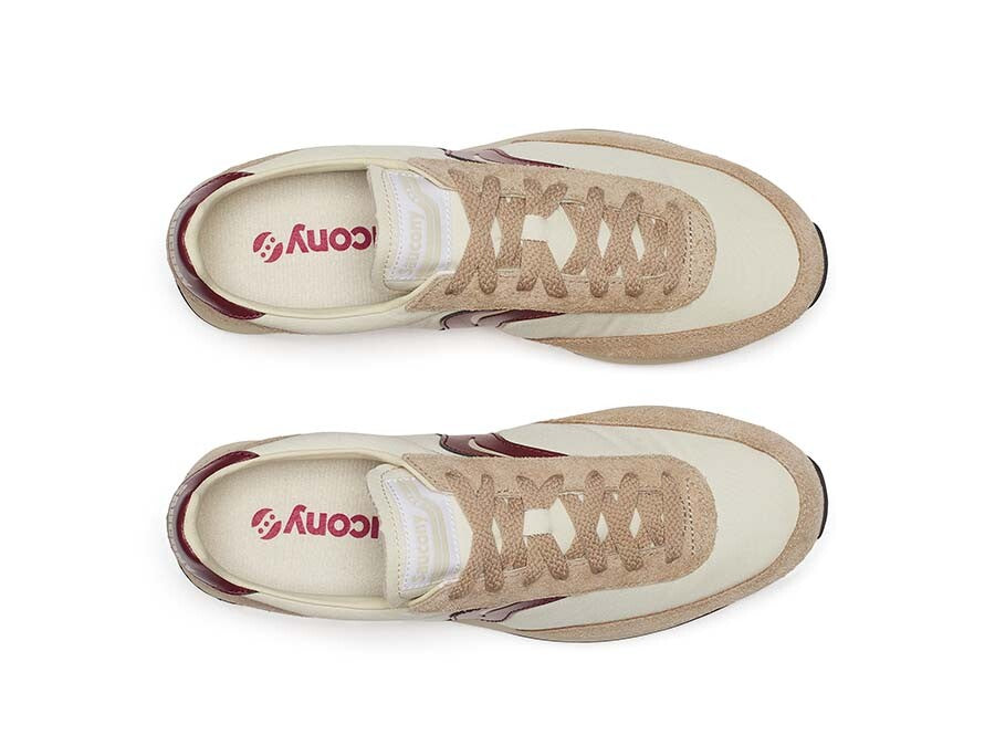 SAUCONY TRAINER 80 - BEIGE BURGUNDY