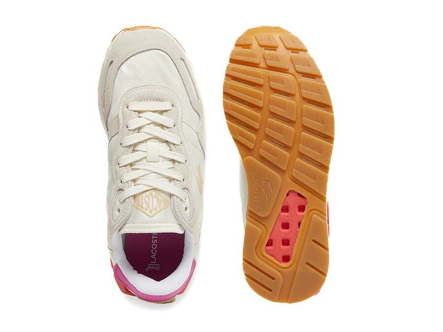 LACOSTE WOMEN PARTNER WMN SNEAKERS OFF WHITE PINK