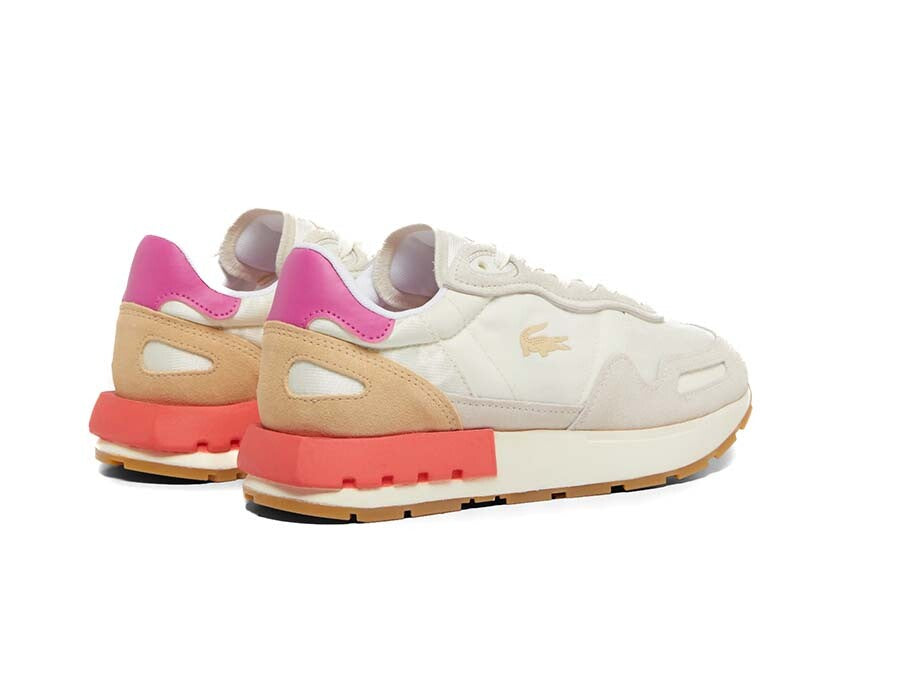 LACOSTE WOMEN PARTNER WMN SNEAKERS OFF WHITE PINK