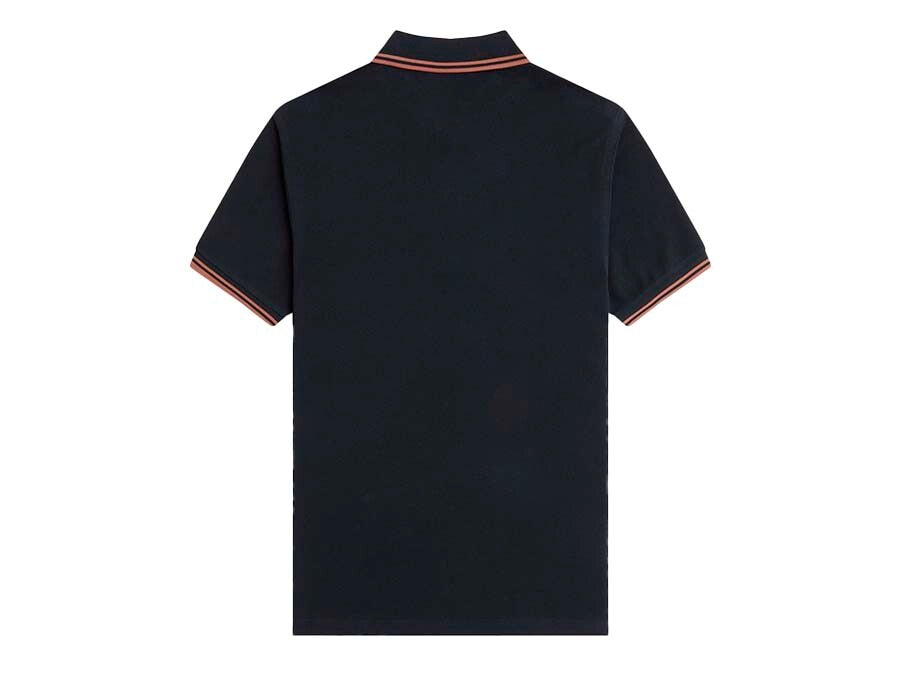 POLO FRED PERRY TWIN TIPPED NAVY  CINNAMON