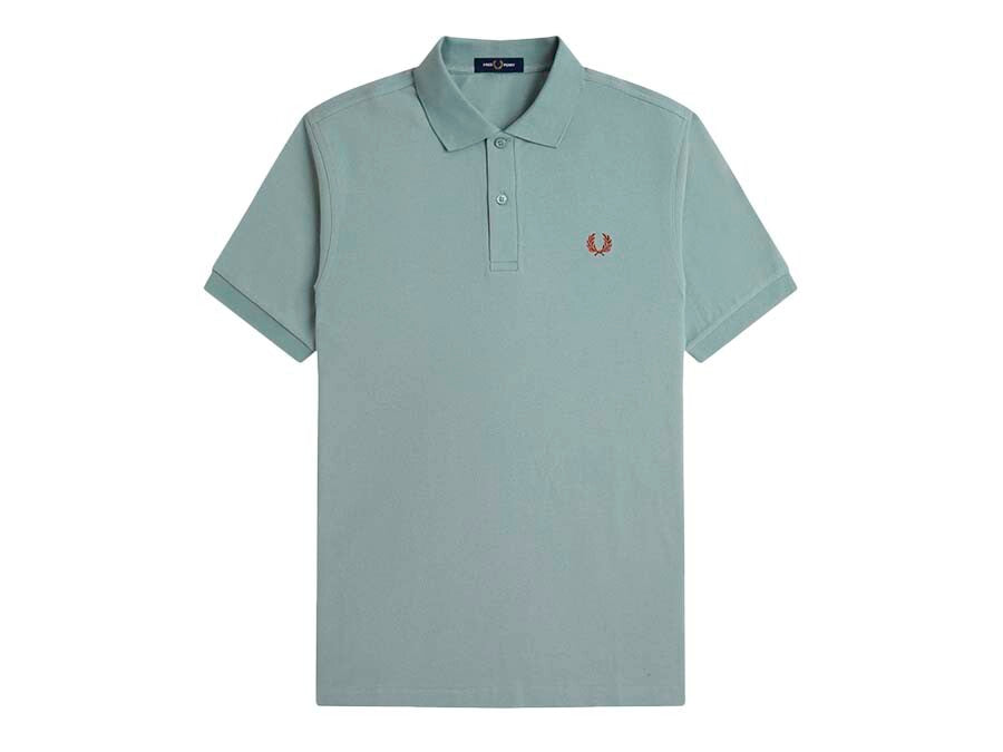 POLO FRED PERRY PLAIN SILVER BLUE