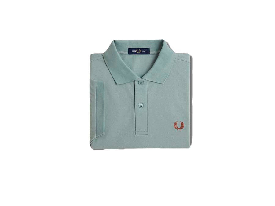 POLO FRED PERRY PLAIN SILVER BLUE