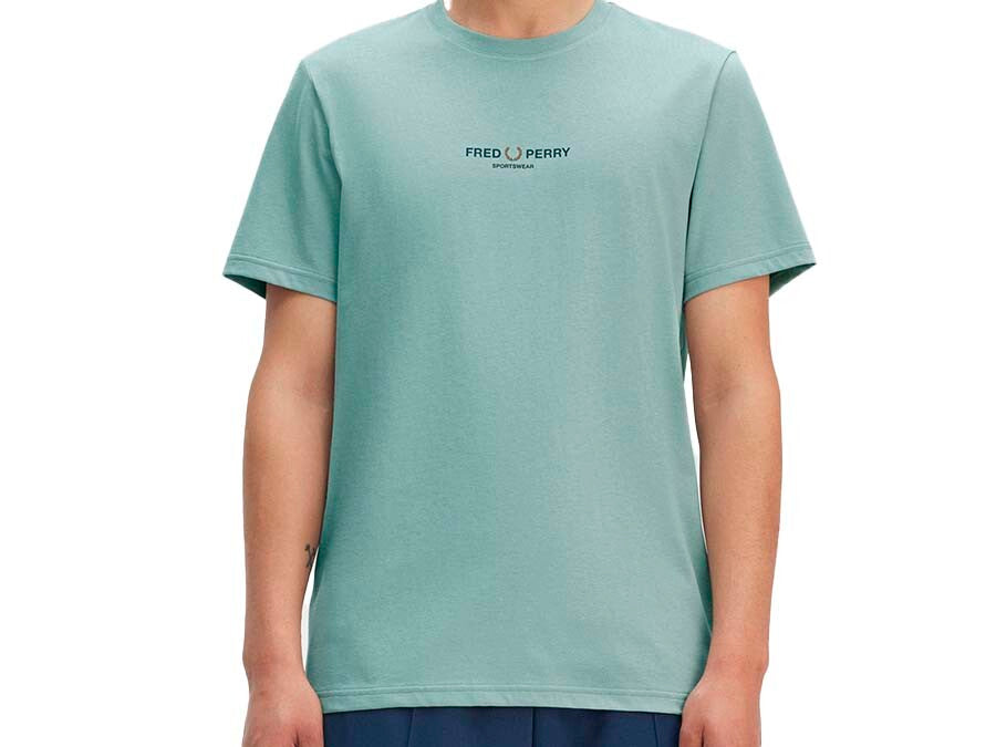 CAMISETA FRED PERRY SPORTWEAR SILVER BLUE
