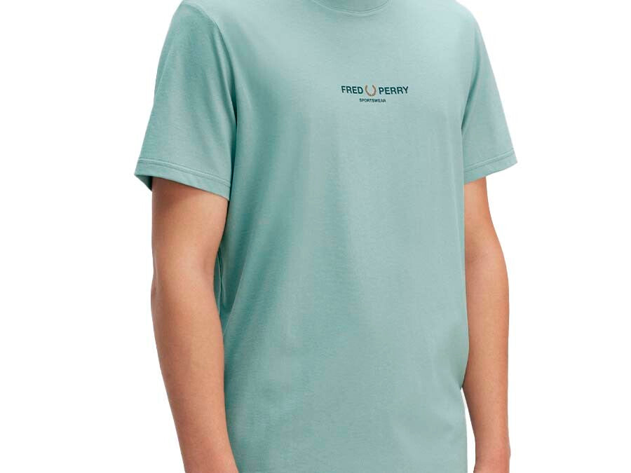 CAMISETA FRED PERRY SPORTWEAR SILVER BLUE